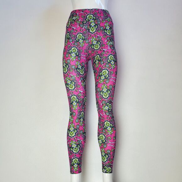 NEW LuLaRoe Pink Paisley Leggings - Picture 1 of 9
